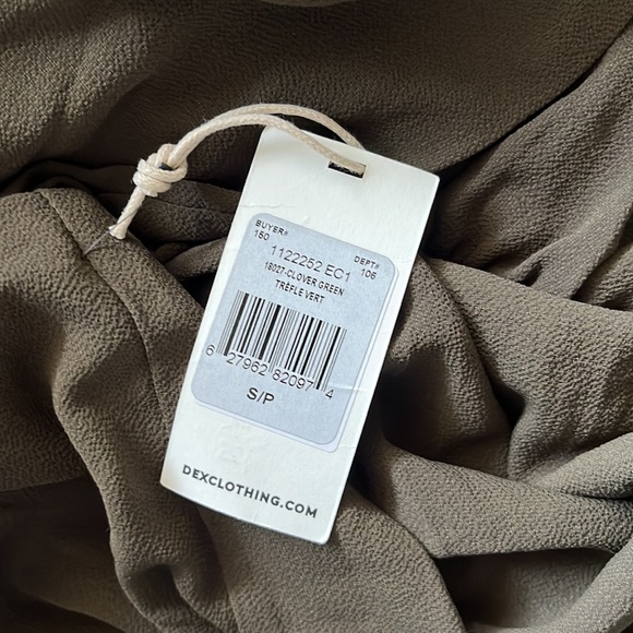 Dex Clover Green Trefle Vert Off shoulder Top Dress Skirt - Picture 5 of 5